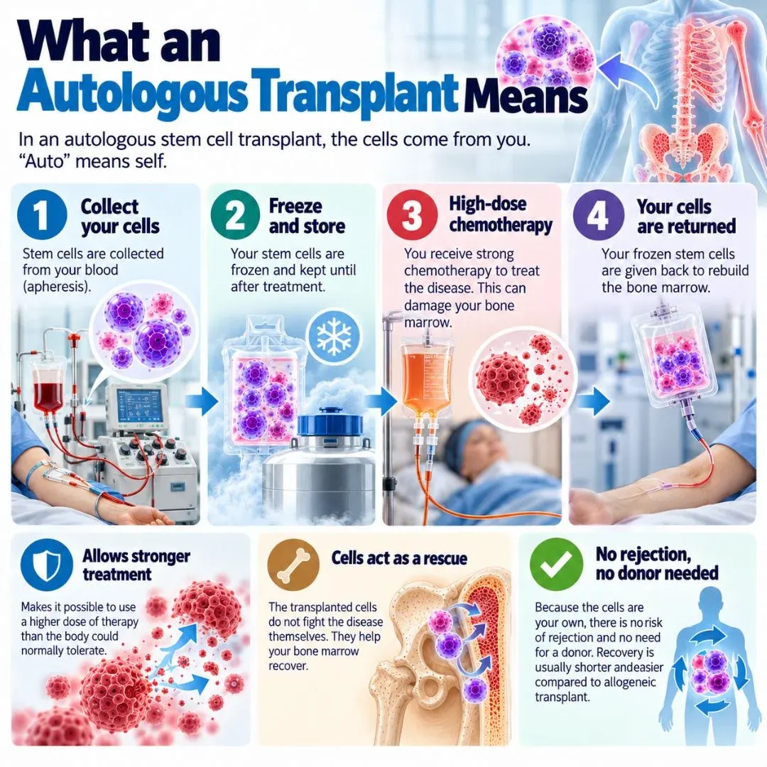 Autologous vs allogeneic stem cell transplant