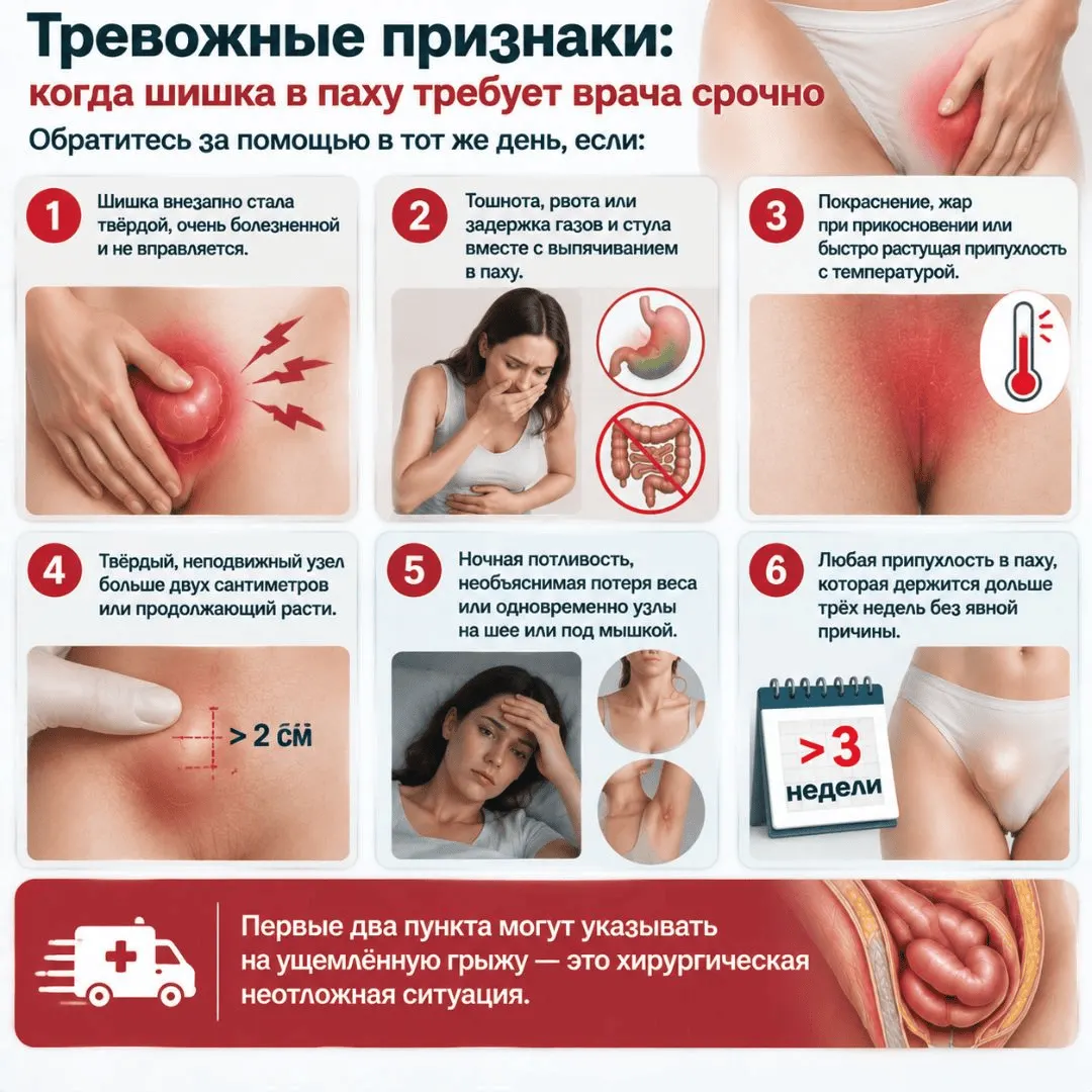 Паховая грыжа у женщин