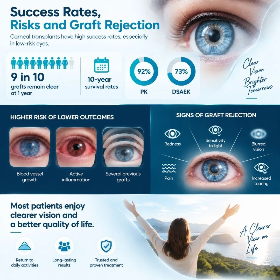 DALK partial thickness corneal transplant