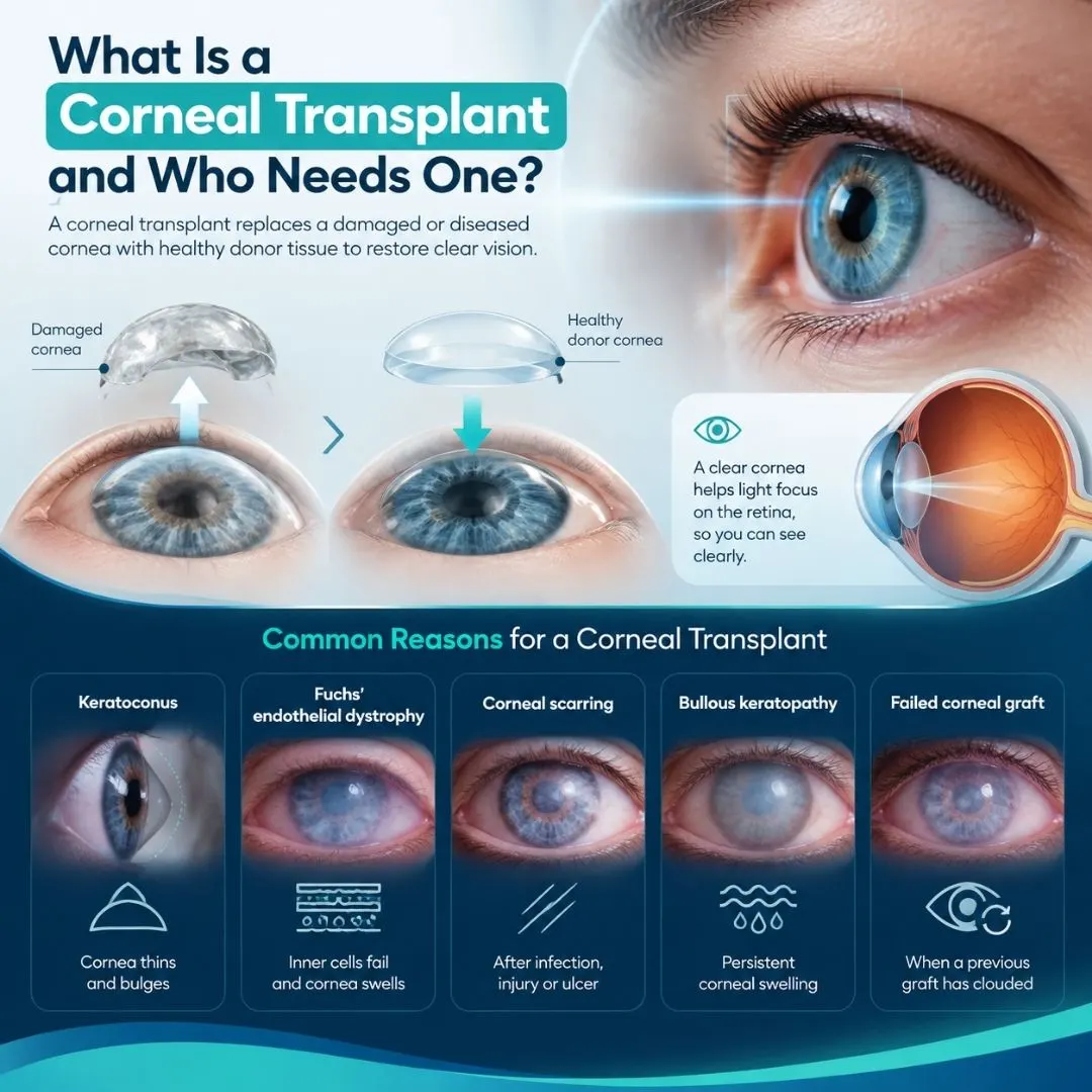 Keratoconus corneal transplant candidates