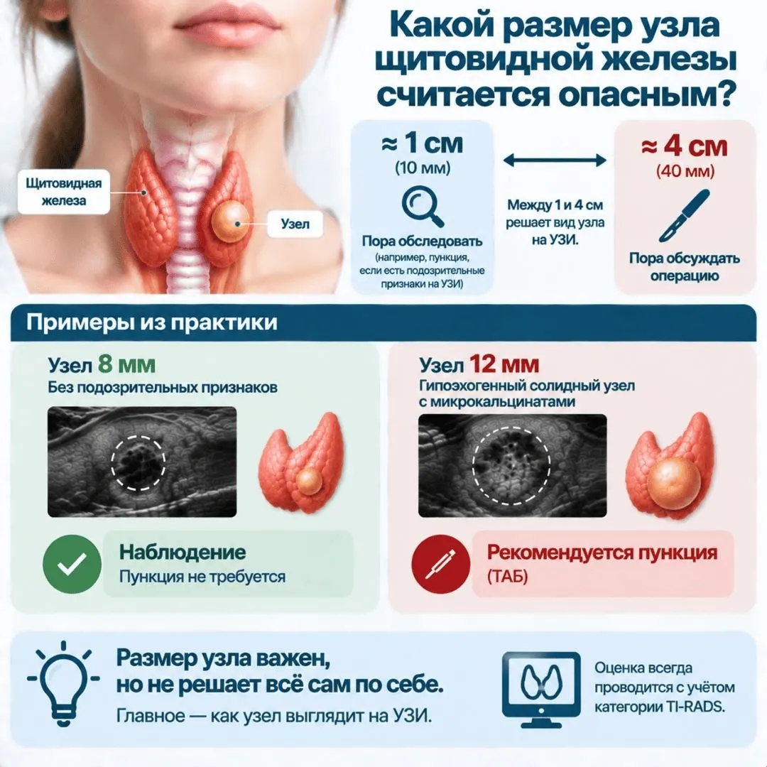 Симптомы узла щитовидной железы