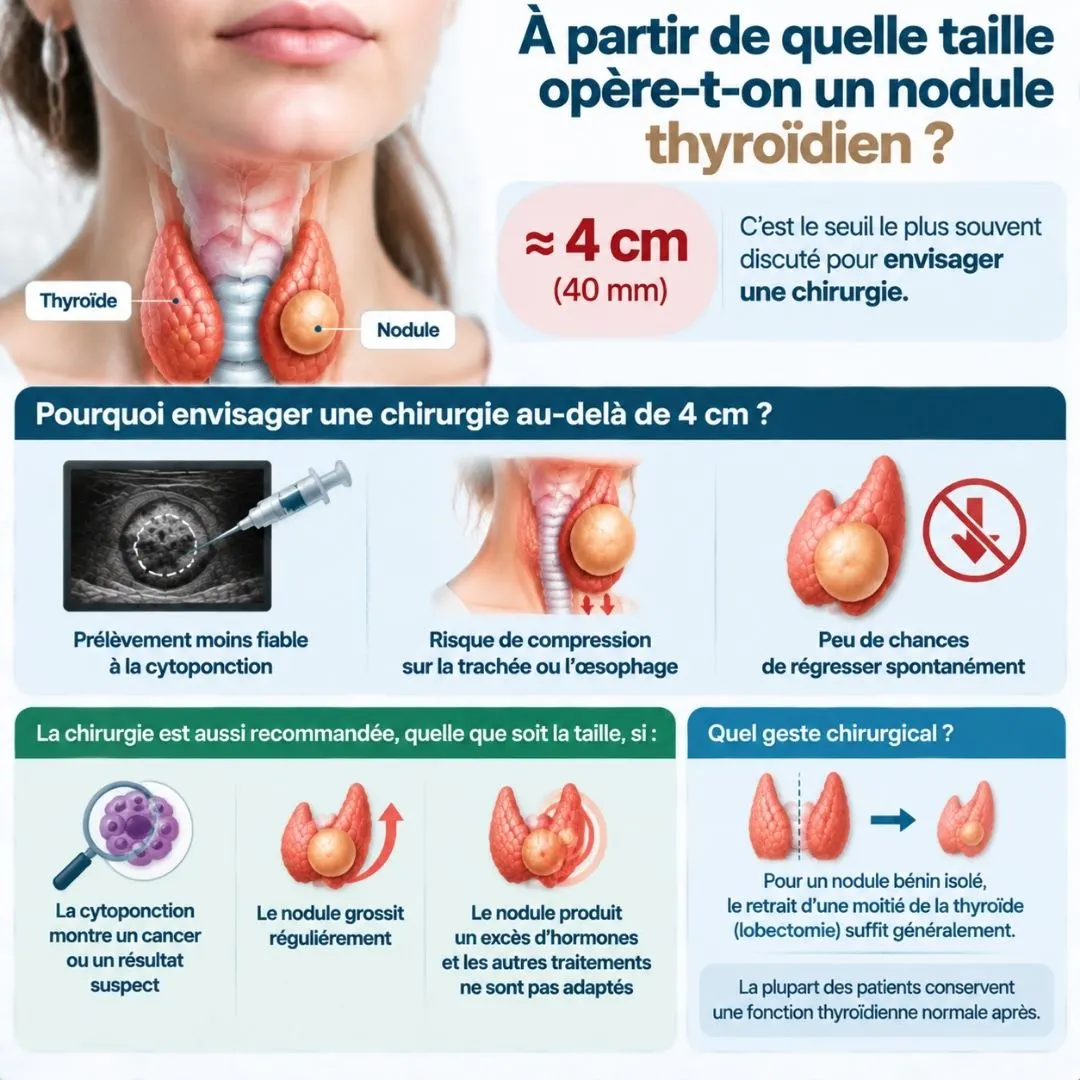 Nodule thyroïdien qui grossit