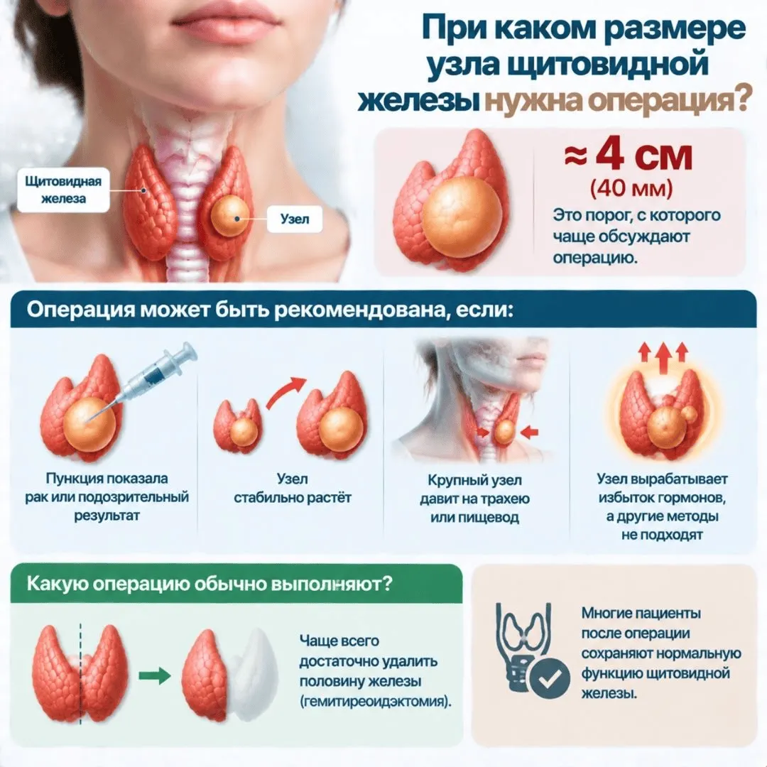 Лечение узлов щитовидной железы