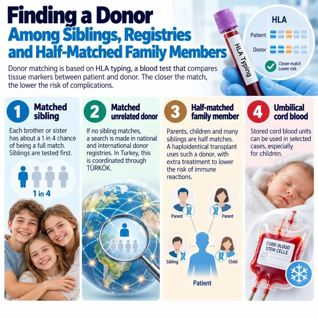 Stem cell transplant donor matching
