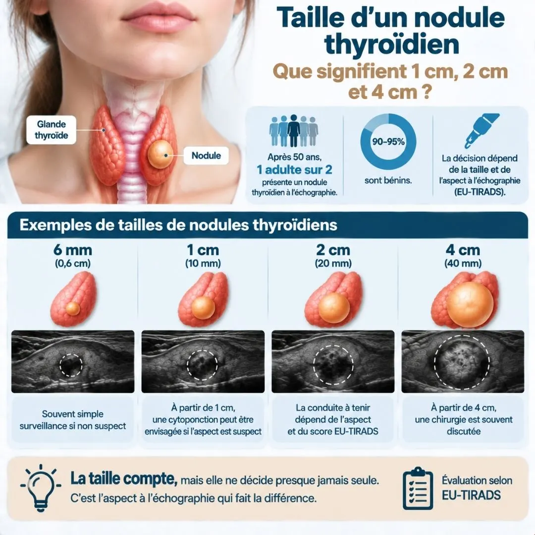 Taille nodule thyroïdien