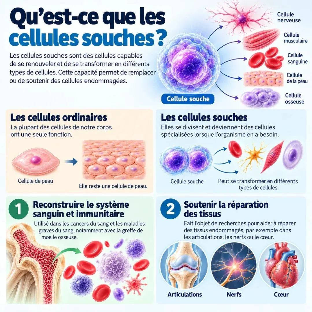 Traitement par cellules souches