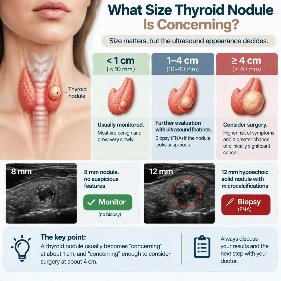 1 cm thyroid nodule